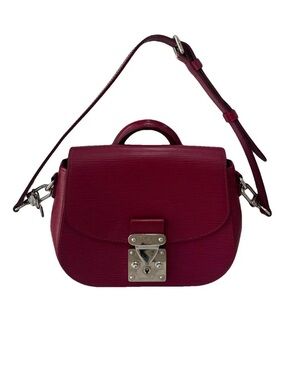 Louis Vuitton Eden Bordeaux Deep Burgundy Epi Leather Satchel with Top Handle